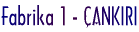 Fabrika 1 - ÇANKIRI